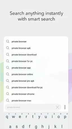 Private Browser - Fast VPN Incognito Browser screenshot 3