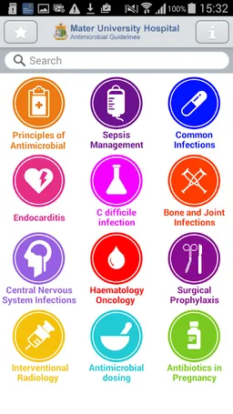 Mater Antimicrobial Guidelines screenshot 3