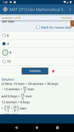 MAT Exam Previous Papers screenshot 4