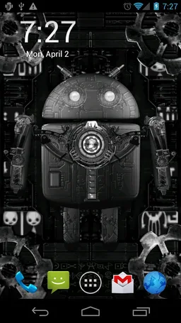 Steampunk Droid Live Wallpaper screenshot 6