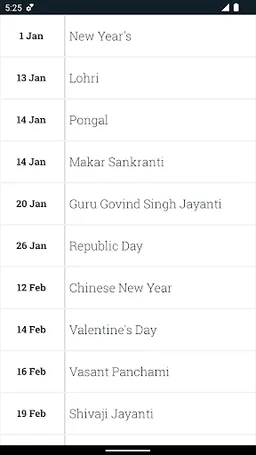 Calendar 2022 with Holiday screenshot 1