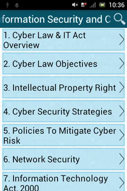 Information Security and Cyber Law screenshot 1