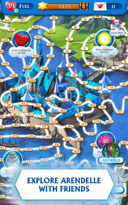 Disney Frozen Free Fall Games screenshot 11