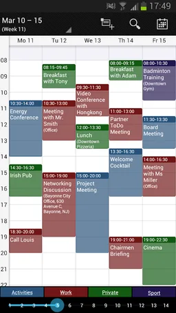 Business Calendar screenshot 2