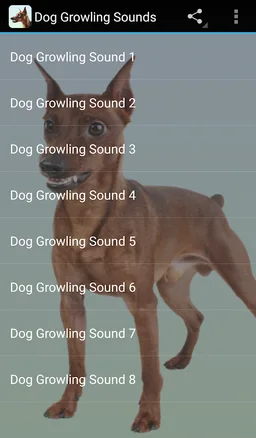 Dog Growling Sounds screenshot 1
