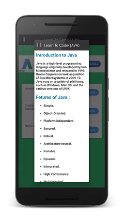 Learn To Code (JAVA) screenshot 1
