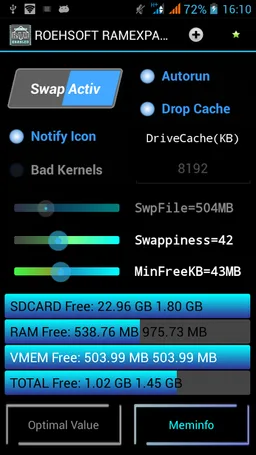 ROEHSOFT RAM Expander (SWAP) screenshot 10
