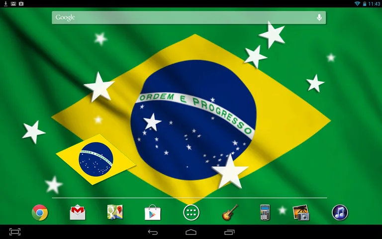 Brazil Flag LWP screenshot 3