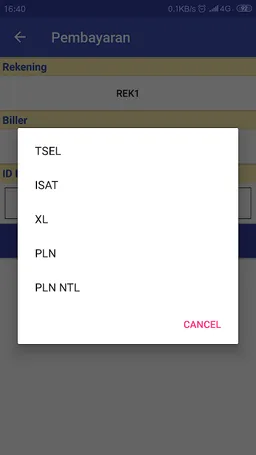 SMS Banking Bank Papua screenshot 7