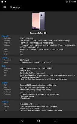 Spectify - Smartphone Specifications Finder screenshot 18