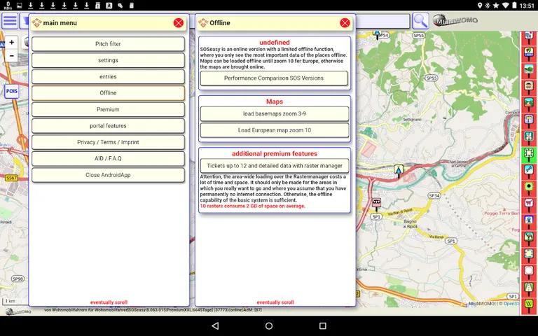 Motorhome Campersites Camping Meinwomo SOSeasy screenshot 15