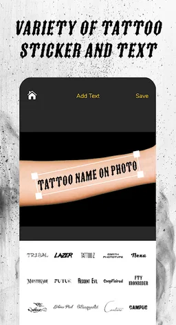 Tattoo maker - Tattoo Ideas - Text Tattoo screenshot 3