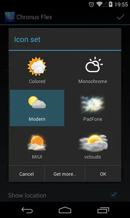 Chronus: Modern Weather Icons screenshot 2