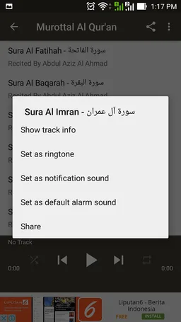 Murotal Al Quran: Terjemahan Bahasa Indonesia screenshot 4