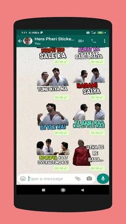 Hera Pheri Stickers For Whatsa screenshot 9