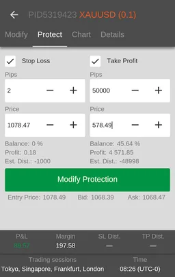 OctaFX cTrader screenshot 13