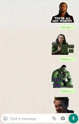Avengers WA Stickers screenshot 2