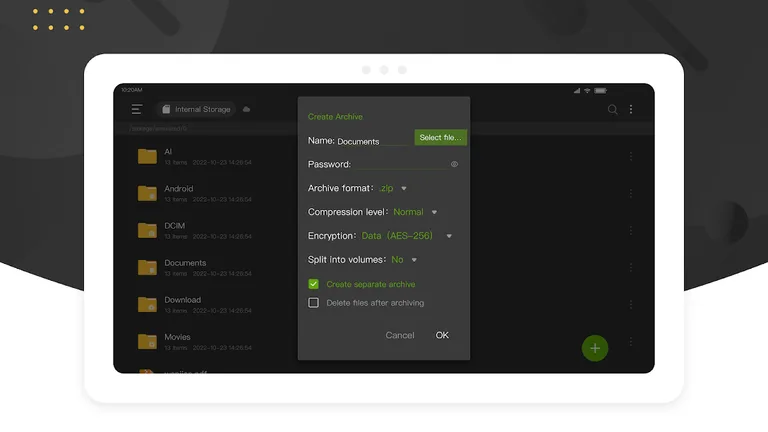 Zip Expert : zip & rar & 7z screenshot 12