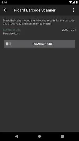Picard Barcode Scanner screenshot 3