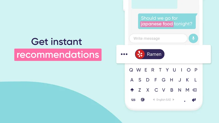 Fleksy Ergonomic Keyboard 2020 -Emoji Keyboard GIF screenshot 5