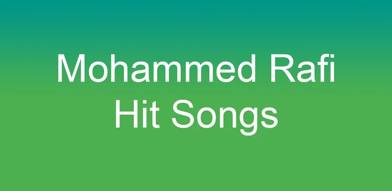 Mohammed Rafi Hit Songs cover image
