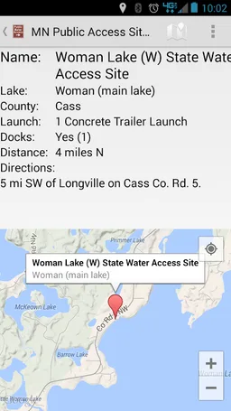 MN Public Access Sites screenshot 2