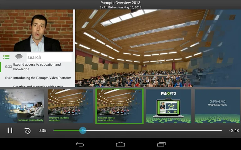 Panopto screenshot 2
