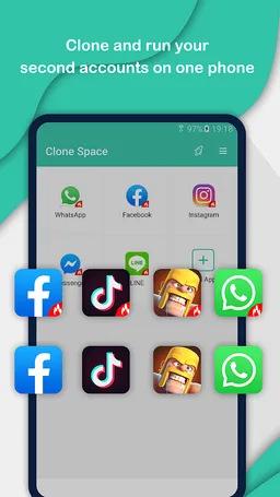 Clone Space - Multiple accounts & Parallel app screenshot 4
