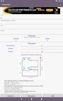 Mnemosina knitting patterns screenshot 12