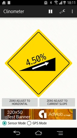 Clinometer screenshot 2