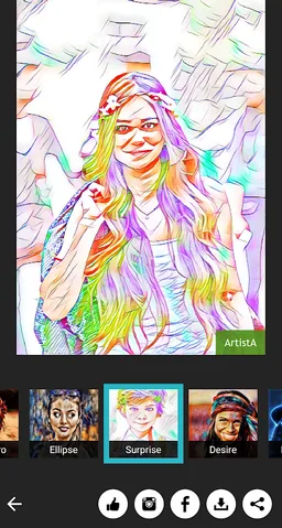 Artista Cartoon & Sketch Cam screenshot 2