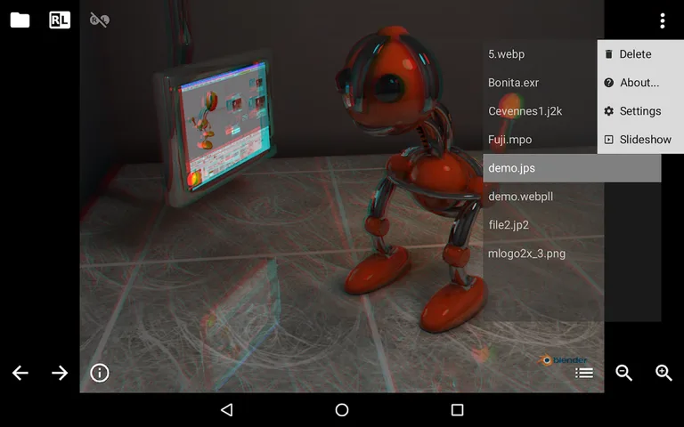 sView stereoscopic viewer screenshot 11