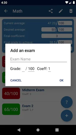 Average & Passing Grade screenshot 3