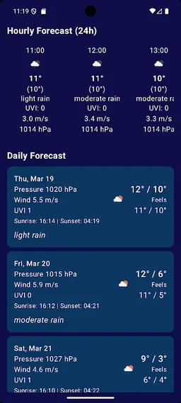 Weekly Weather Forecast screenshot 5