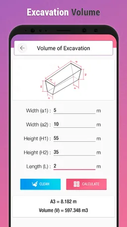 Volume of Excavation screenshot 2