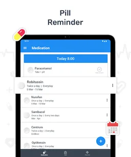 Health tracker & Pill Reminder screenshot 4
