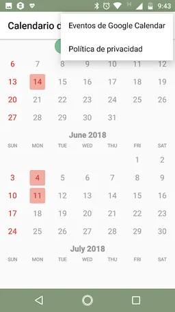 Calendario Festivos Colombia screenshot 8