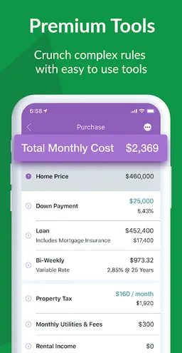 Canadian Mortgage App screenshot 1