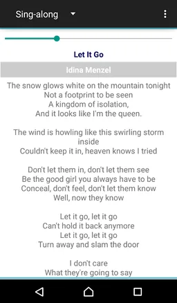Let It Go Karaoke screenshot 1