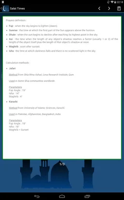 Muslim Salat Times screenshot 8