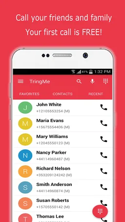 Cheap International Calls - TringMe screenshot 1