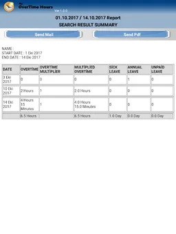 MyOvertimeHours Time&Leave screenshot 7