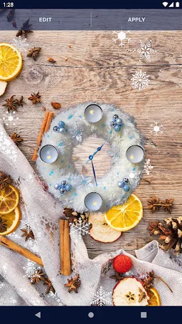 Christmas Clock Live Wallpaper screenshot 4