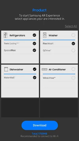 Samsung HA AR screenshot 2