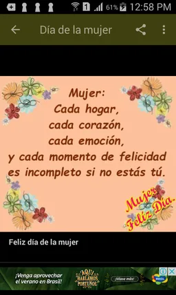 Feliz Día Mujer screenshot 2