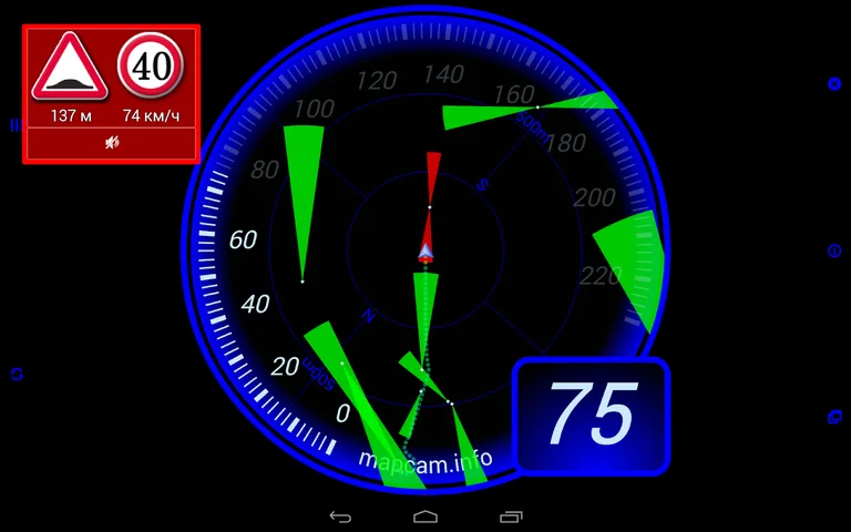 MapcamDroid Speedcam screenshot 7