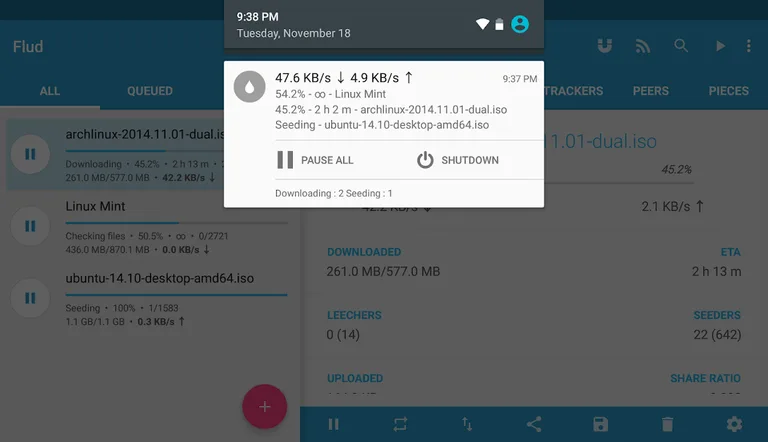 Flud - Torrent Downloader screenshot 4