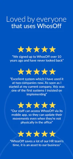 WhosOff.com screenshot 2