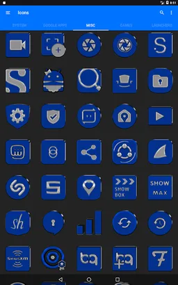 Blue Icon Pack Paid screenshot 8