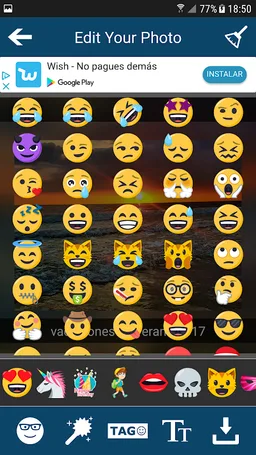 Camara emoji editor stickers screenshot 1